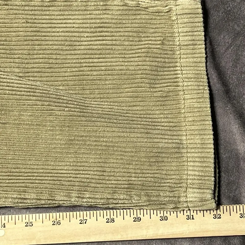 Vintage Savane Pants Mens 36x32 Beige Corduroy Khakis Pleated Wide Wale Relaxed